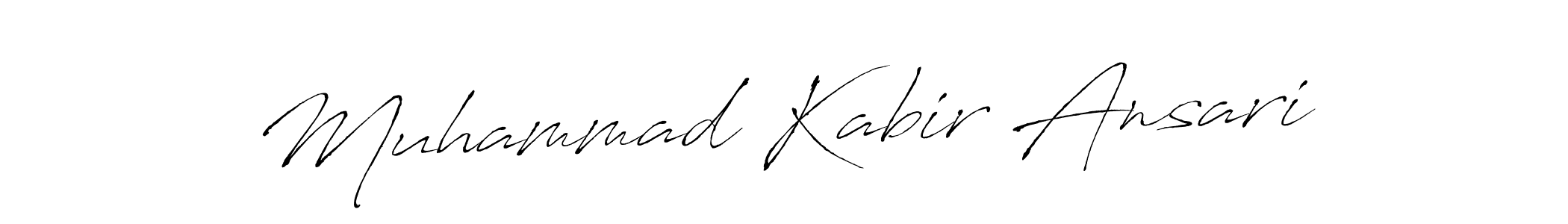 Design your own signature with our free online signature maker. With this signature software, you can create a handwritten (Antro_Vectra) signature for name Muhammad Kabir Ansari. Muhammad Kabir Ansari signature style 6 images and pictures png