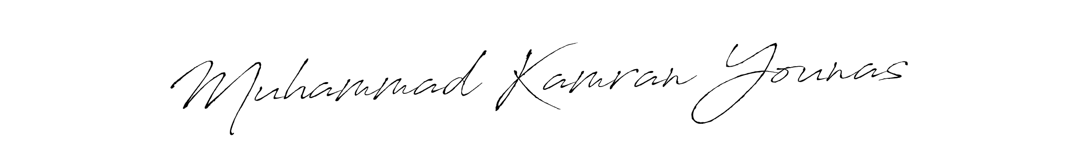 Make a beautiful signature design for name Muhammad Kamran Younas. With this signature (Antro_Vectra) style, you can create a handwritten signature for free. Muhammad Kamran Younas signature style 6 images and pictures png