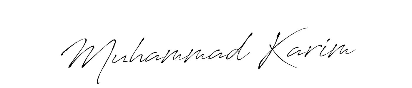 Create a beautiful signature design for name Muhammad Karim. With this signature (Antro_Vectra) fonts, you can make a handwritten signature for free. Muhammad Karim signature style 6 images and pictures png