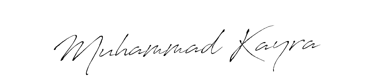 How to make Muhammad Kayra name signature. Use Antro_Vectra style for creating short signs online. This is the latest handwritten sign. Muhammad Kayra signature style 6 images and pictures png