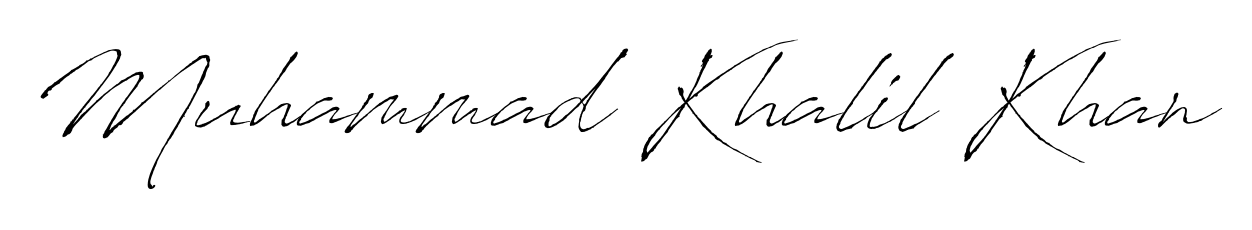 It looks like you need a new signature style for name Muhammad Khalil Khan. Design unique handwritten (Antro_Vectra) signature with our free signature maker in just a few clicks. Muhammad Khalil Khan signature style 6 images and pictures png
