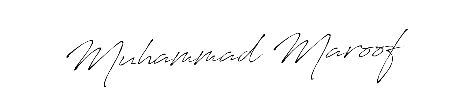 How to make Muhammad Maroof signature? Antro_Vectra is a professional autograph style. Create handwritten signature for Muhammad Maroof name. Muhammad Maroof signature style 6 images and pictures png