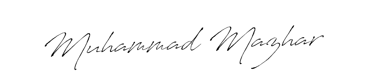 It looks lik you need a new signature style for name Muhammad Mazhar. Design unique handwritten (Antro_Vectra) signature with our free signature maker in just a few clicks. Muhammad Mazhar signature style 6 images and pictures png