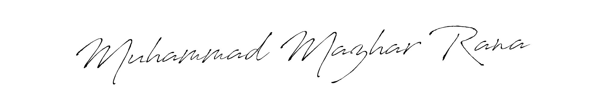 Also we have Muhammad Mazhar Rana name is the best signature style. Create professional handwritten signature collection using Antro_Vectra autograph style. Muhammad Mazhar Rana signature style 6 images and pictures png