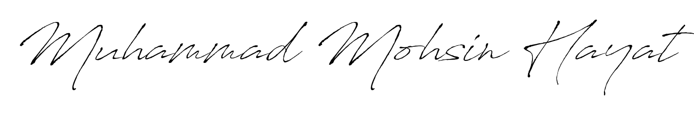 A stylish, flowing autograph style designed for name Muhammad Mohsin Hayat using Antro_Vectra typography. Perfect for digital creative projects. Muhammad Mohsin Hayat signature style 6 images and pictures png