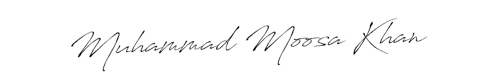 It looks lik you need a new signature style for name Muhammad Moosa Khan. Design unique handwritten (Antro_Vectra) signature with our free signature maker in just a few clicks. Muhammad Moosa Khan signature style 6 images and pictures png
