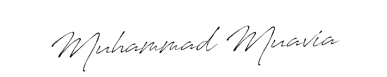 Muhammad Muavia stylish signature style. Best Handwritten Sign (Antro_Vectra) for my name. Handwritten Signature Collection Ideas for my name Muhammad Muavia. Muhammad Muavia signature style 6 images and pictures png