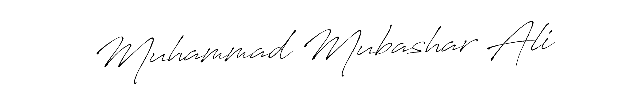 How to make Muhammad Mubashar Ali name signature. Use Antro_Vectra style for creating short signs online. This is the latest handwritten sign. Muhammad Mubashar Ali signature style 6 images and pictures png