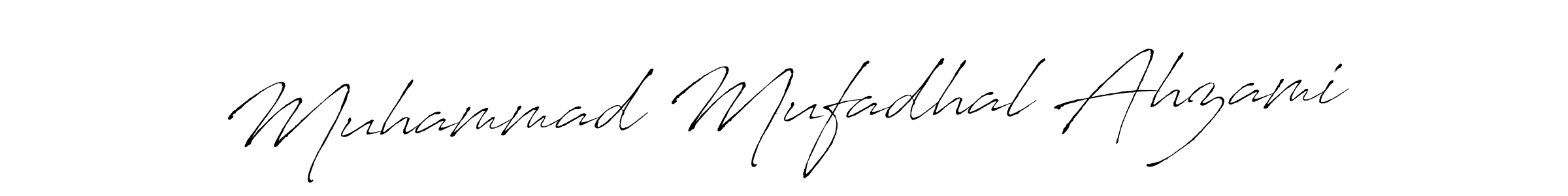 Design your own signature with our free online signature maker. With this signature software, you can create a handwritten (Antro_Vectra) signature for name Muhammad Mufadhal Ahzami. Muhammad Mufadhal Ahzami signature style 6 images and pictures png