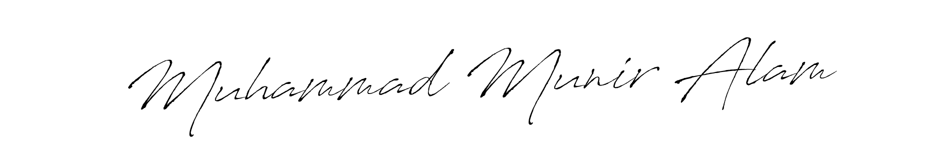 Make a beautiful signature design for name Muhammad Munir Alam. With this signature (Antro_Vectra) style, you can create a handwritten signature for free. Muhammad Munir Alam signature style 6 images and pictures png