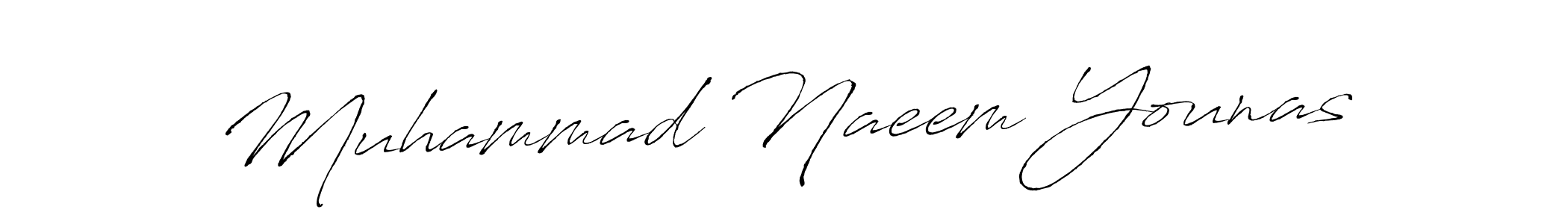 Design your own signature with our free online signature maker. With this signature software, you can create a handwritten (Antro_Vectra) signature for name Muhammad Naeem Younas. Muhammad Naeem Younas signature style 6 images and pictures png