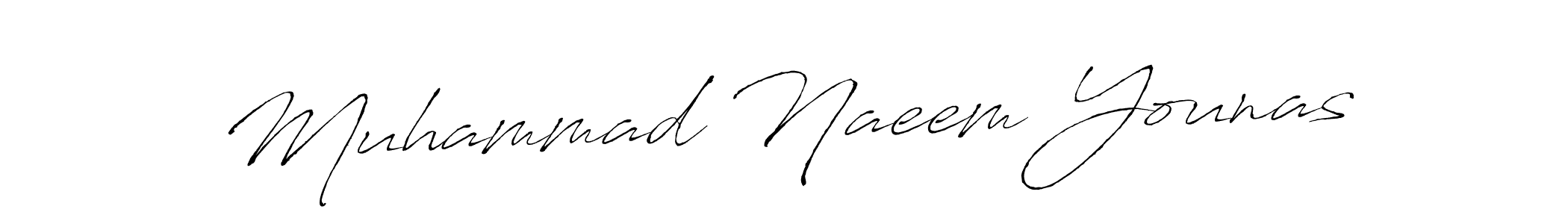 Design your own signature with our free online signature maker. With this signature software, you can create a handwritten (Antro_Vectra) signature for name Muhammad Naeem Younas. Muhammad Naeem Younas signature style 6 images and pictures png