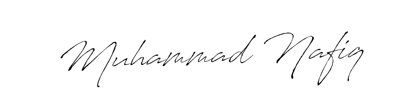 Create a beautiful signature design for name Muhammad Nafiq. With this signature (Antro_Vectra) fonts, you can make a handwritten signature for free. Muhammad Nafiq signature style 6 images and pictures png