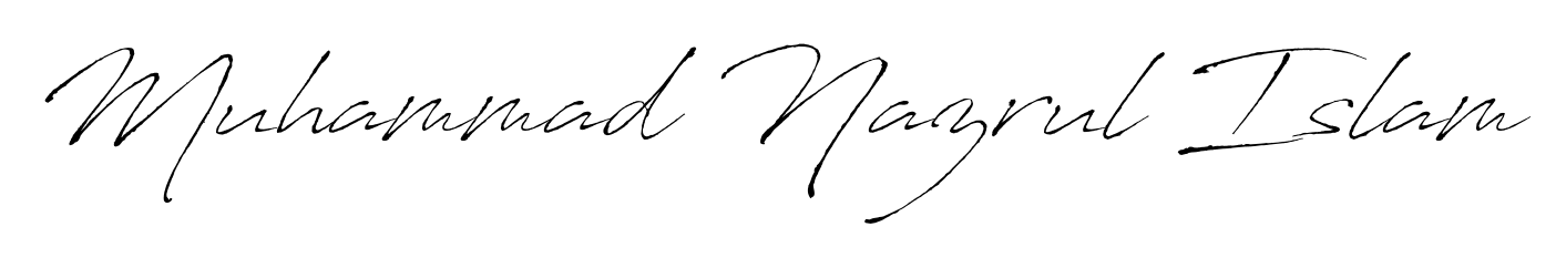 This is the best signature style for the Muhammad Nazrul Islam name. Also you like these signature font (Antro_Vectra). Mix name signature. Muhammad Nazrul Islam signature style 6 images and pictures png