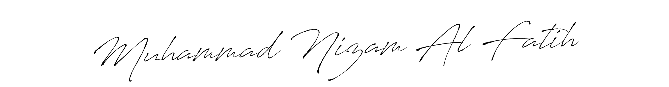 Muhammad Nizam Al Fatih stylish signature style. Best Handwritten Sign (Antro_Vectra) for my name. Handwritten Signature Collection Ideas for my name Muhammad Nizam Al Fatih. Muhammad Nizam Al Fatih signature style 6 images and pictures png