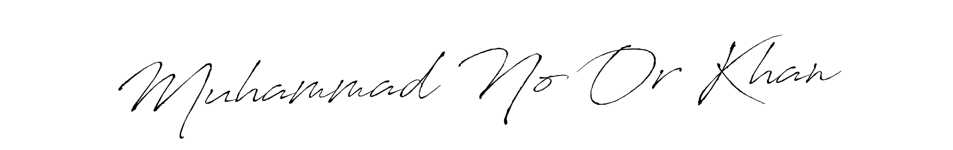 Make a beautiful signature design for name Muhammad No Or Khan. With this signature (Antro_Vectra) style, you can create a handwritten signature for free. Muhammad No Or Khan signature style 6 images and pictures png