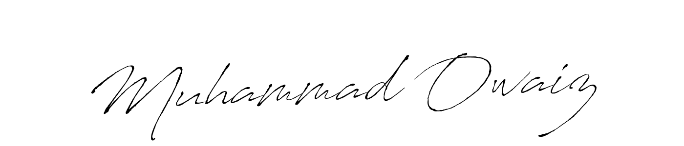 Make a beautiful signature design for name Muhammad Owaiz. With this signature (Antro_Vectra) style, you can create a handwritten signature for free. Muhammad Owaiz signature style 6 images and pictures png