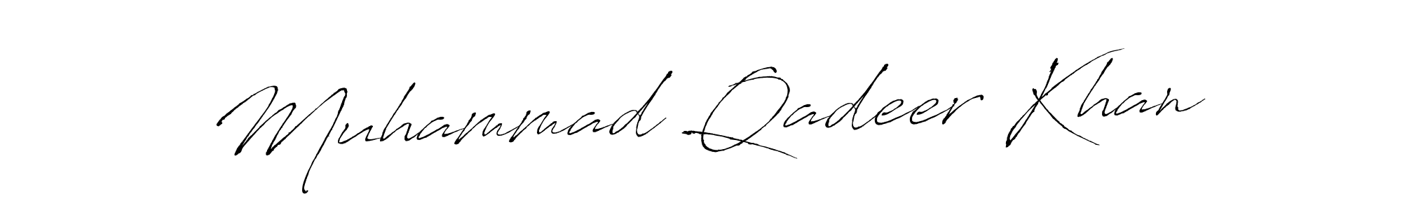 How to make Muhammad Qadeer Khan signature? Antro_Vectra is a professional autograph style. Create handwritten signature for Muhammad Qadeer Khan name. Muhammad Qadeer Khan signature style 6 images and pictures png