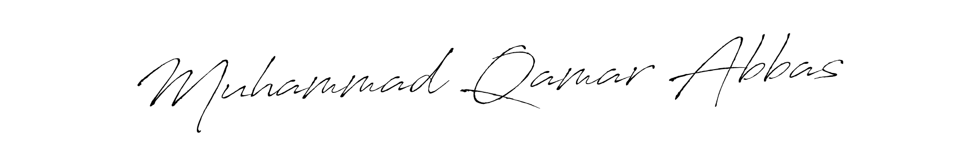The best way (Antro_Vectra) to make a short signature is to pick only two or three words in your name. The name Muhammad Qamar Abbas include a total of six letters. For converting this name. Muhammad Qamar Abbas signature style 6 images and pictures png