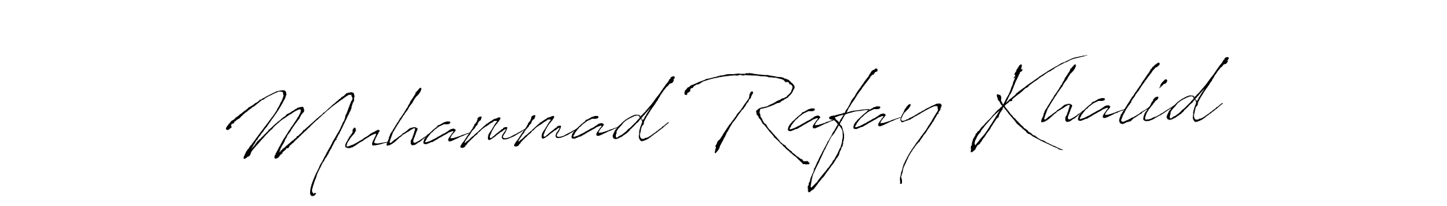 Muhammad Rafay Khalid stylish signature style. Best Handwritten Sign (Antro_Vectra) for my name. Handwritten Signature Collection Ideas for my name Muhammad Rafay Khalid. Muhammad Rafay Khalid signature style 6 images and pictures png