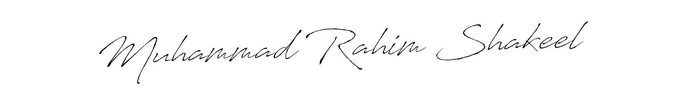 The best way (Antro_Vectra) to make a short signature is to pick only two or three words in your name. The name Muhammad Rahim Shakeel include a total of six letters. For converting this name. Muhammad Rahim Shakeel signature style 6 images and pictures png