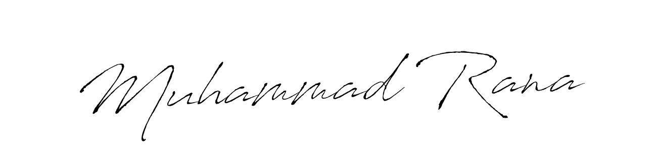 Muhammad Rana stylish signature style. Best Handwritten Sign (Antro_Vectra) for my name. Handwritten Signature Collection Ideas for my name Muhammad Rana. Muhammad Rana signature style 6 images and pictures png