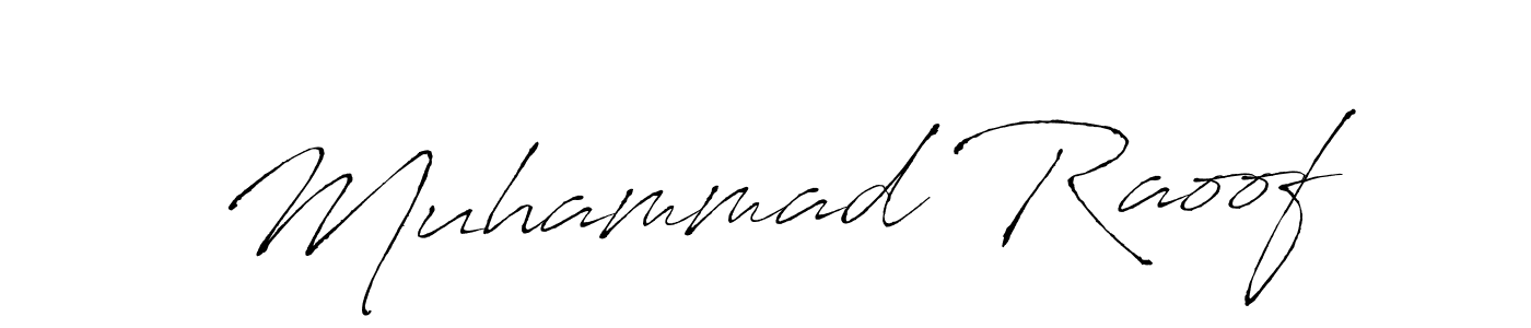 Make a short Muhammad Raoof signature style. Manage your documents anywhere anytime using Antro_Vectra. Create and add eSignatures, submit forms, share and send files easily. Muhammad Raoof signature style 6 images and pictures png