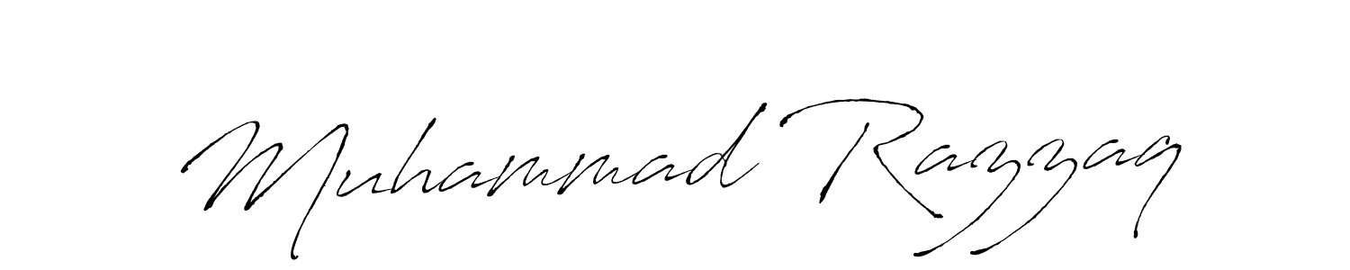 Muhammad Razzaq stylish signature style. Best Handwritten Sign (Antro_Vectra) for my name. Handwritten Signature Collection Ideas for my name Muhammad Razzaq. Muhammad Razzaq signature style 6 images and pictures png