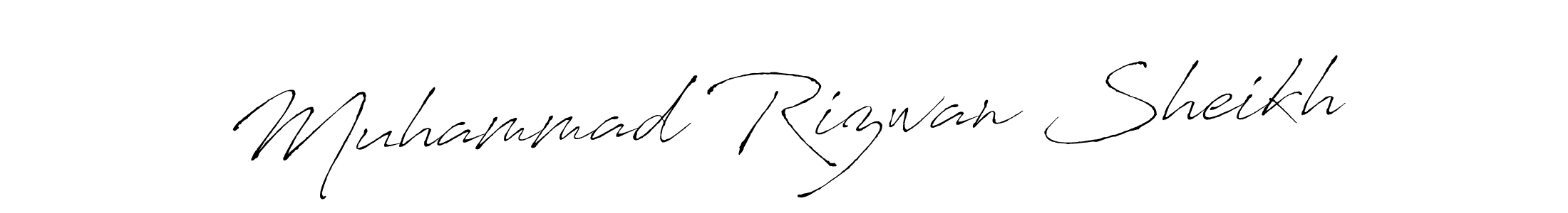 Also we have Muhammad Rizwan Sheikh name is the best signature style. Create professional handwritten signature collection using Antro_Vectra autograph style. Muhammad Rizwan Sheikh signature style 6 images and pictures png
