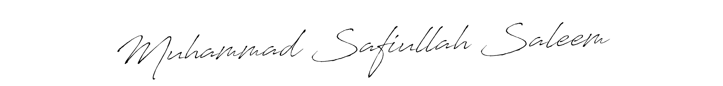 Make a short Muhammad Safiullah Saleem signature style. Manage your documents anywhere anytime using Antro_Vectra. Create and add eSignatures, submit forms, share and send files easily. Muhammad Safiullah Saleem signature style 6 images and pictures png