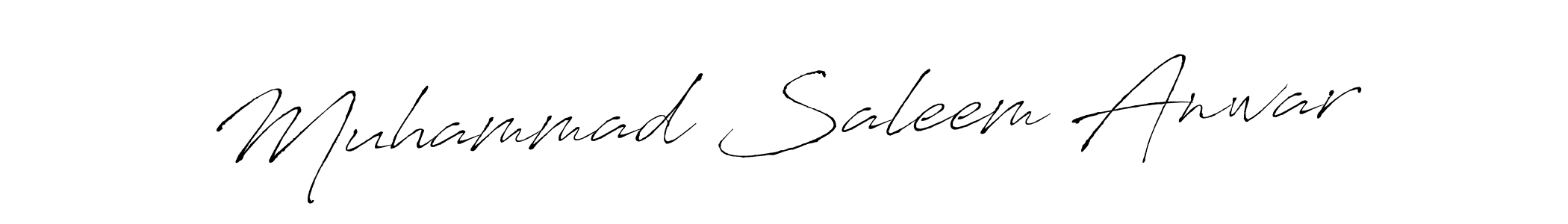 Create a beautiful signature design for name Muhammad Saleem Anwar. With this signature (Antro_Vectra) fonts, you can make a handwritten signature for free. Muhammad Saleem Anwar signature style 6 images and pictures png