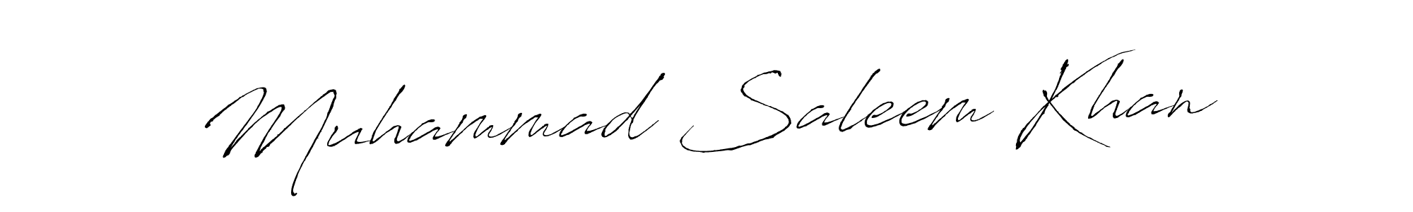 Muhammad Saleem Khan stylish signature style. Best Handwritten Sign (Antro_Vectra) for my name. Handwritten Signature Collection Ideas for my name Muhammad Saleem Khan. Muhammad Saleem Khan signature style 6 images and pictures png