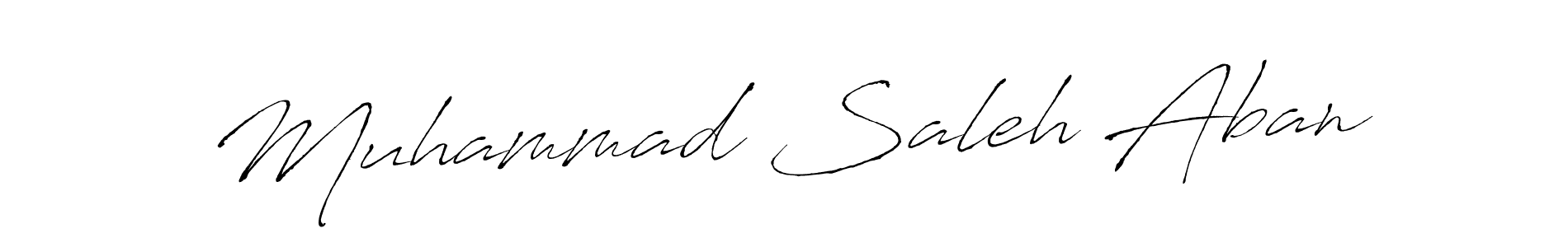 Also we have Muhammad Saleh Aban name is the best signature style. Create professional handwritten signature collection using Antro_Vectra autograph style. Muhammad Saleh Aban signature style 6 images and pictures png