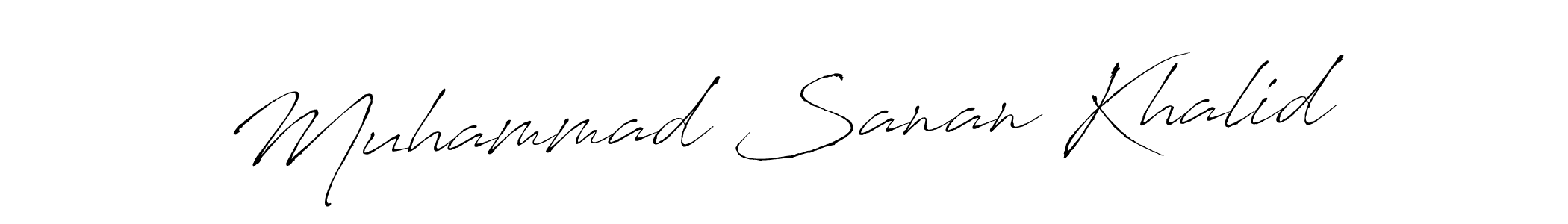 Make a short Muhammad Sanan Khalid signature style. Manage your documents anywhere anytime using Antro_Vectra. Create and add eSignatures, submit forms, share and send files easily. Muhammad Sanan Khalid signature style 6 images and pictures png