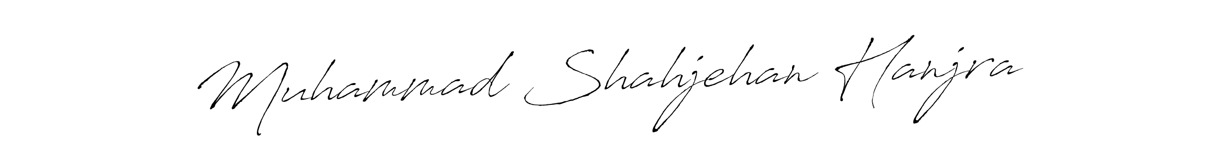 Also we have Muhammad Shahjehan Hanjra name is the best signature style. Create professional handwritten signature collection using Antro_Vectra autograph style. Muhammad Shahjehan Hanjra signature style 6 images and pictures png