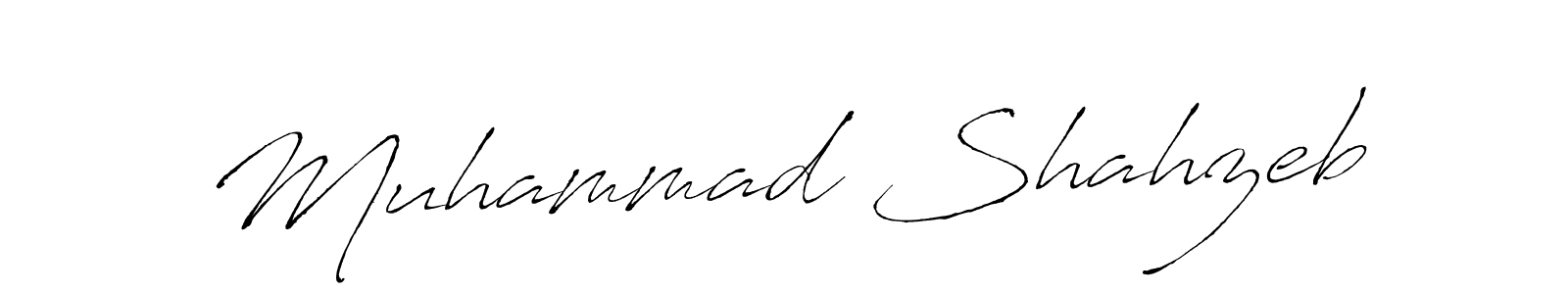 Muhammad Shahzeb stylish signature style. Best Handwritten Sign (Antro_Vectra) for my name. Handwritten Signature Collection Ideas for my name Muhammad Shahzeb. Muhammad Shahzeb signature style 6 images and pictures png