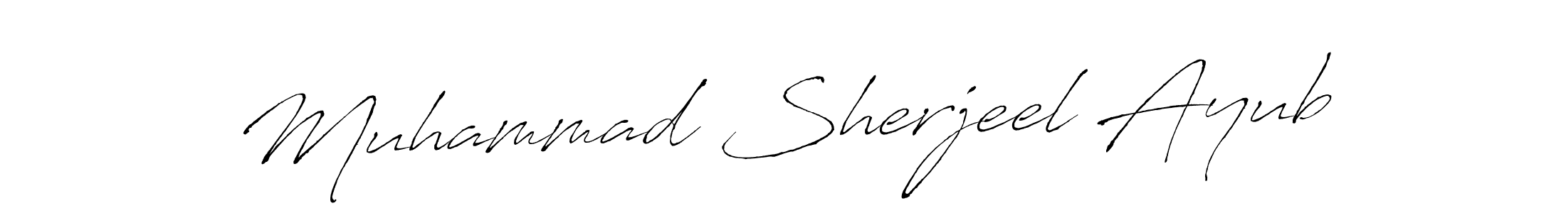 Also we have Muhammad Sherjeel Ayub name is the best signature style. Create professional handwritten signature collection using Antro_Vectra autograph style. Muhammad Sherjeel Ayub signature style 6 images and pictures png