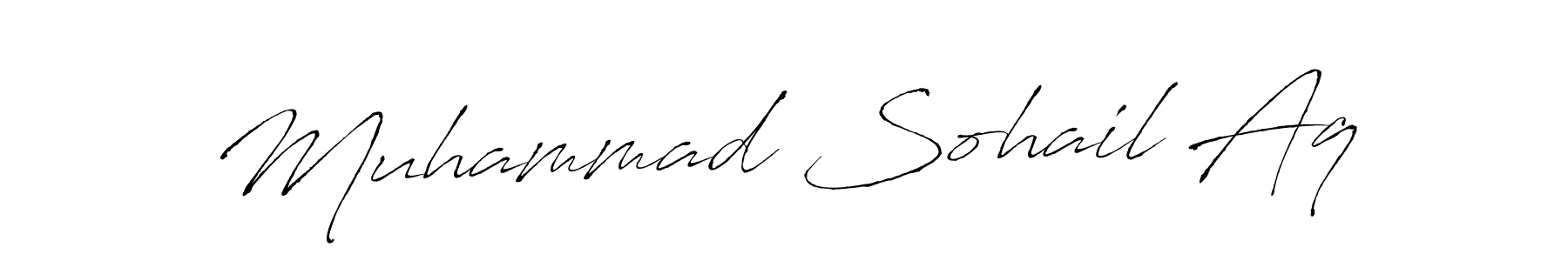 Use a signature maker to create a handwritten signature online. With this signature software, you can design (Antro_Vectra) your own signature for name Muhammad Sohail Aq. Muhammad Sohail Aq signature style 6 images and pictures png