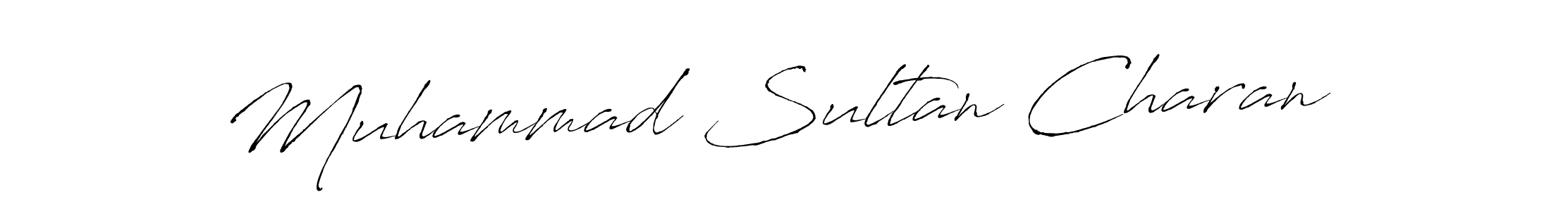 Use a signature maker to create a handwritten signature online. With this signature software, you can design (Antro_Vectra) your own signature for name Muhammad Sultan Charan. Muhammad Sultan Charan signature style 6 images and pictures png