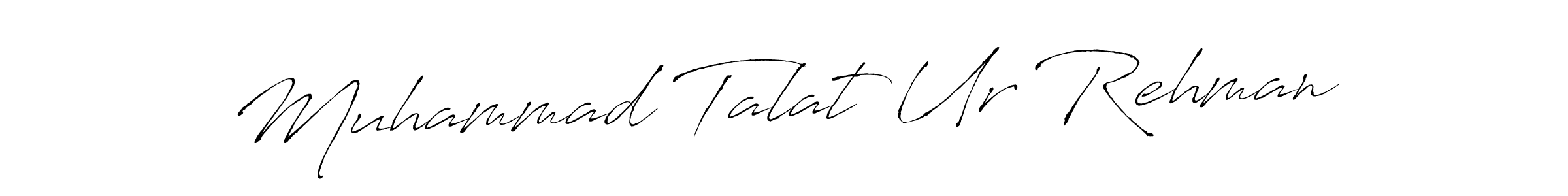 Create a beautiful signature design for name Muhammad Talat Ur Rehman. With this signature (Antro_Vectra) fonts, you can make a handwritten signature for free. Muhammad Talat Ur Rehman signature style 6 images and pictures png