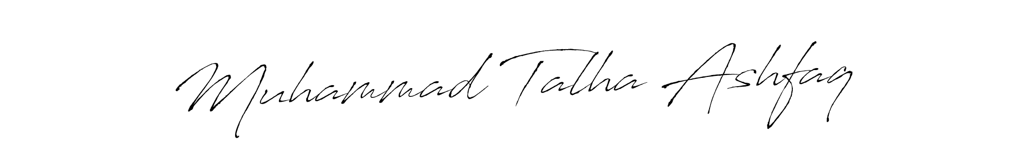 Design your own signature with our free online signature maker. With this signature software, you can create a handwritten (Antro_Vectra) signature for name Muhammad Talha Ashfaq. Muhammad Talha Ashfaq signature style 6 images and pictures png