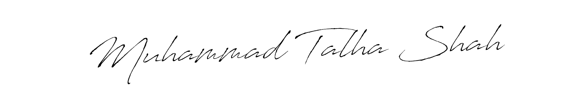 How to make Muhammad Talha Shah name signature. Use Antro_Vectra style for creating short signs online. This is the latest handwritten sign. Muhammad Talha Shah signature style 6 images and pictures png