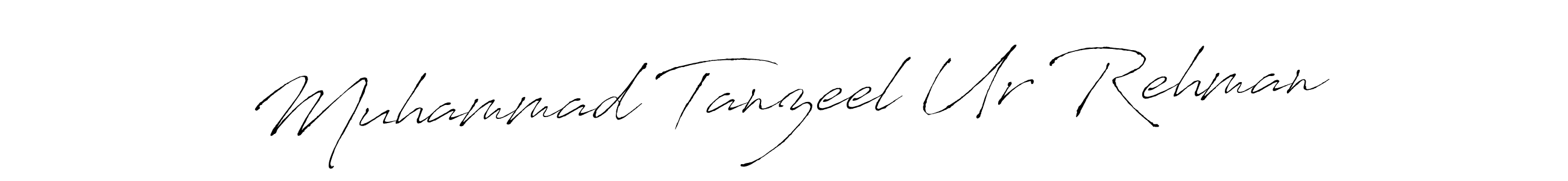 How to make Muhammad Tanzeel Ur Rehman name signature. Use Antro_Vectra style for creating short signs online. This is the latest handwritten sign. Muhammad Tanzeel Ur Rehman signature style 6 images and pictures png