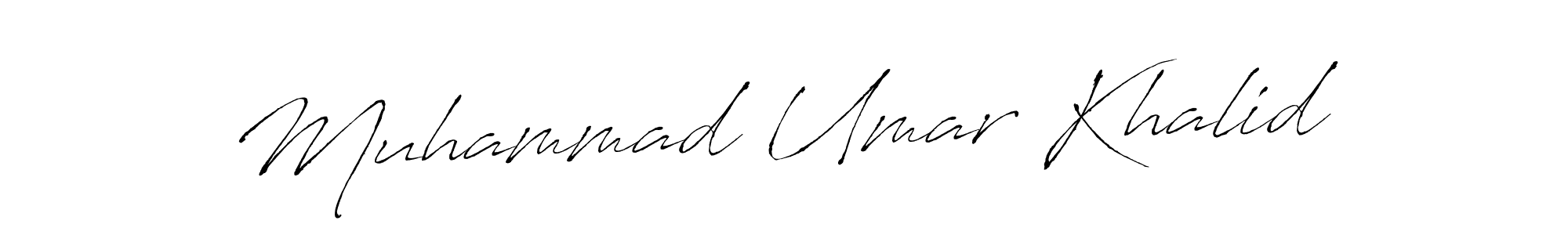 Make a beautiful signature design for name Muhammad Umar Khalid. With this signature (Antro_Vectra) style, you can create a handwritten signature for free. Muhammad Umar Khalid signature style 6 images and pictures png