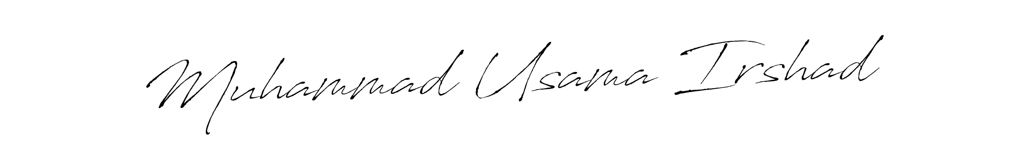 Create a beautiful signature design for name Muhammad Usama Irshad. With this signature (Antro_Vectra) fonts, you can make a handwritten signature for free. Muhammad Usama Irshad signature style 6 images and pictures png