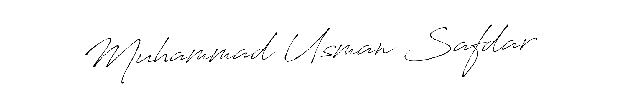 How to make Muhammad Usman Safdar name signature. Use Antro_Vectra style for creating short signs online. This is the latest handwritten sign. Muhammad Usman Safdar signature style 6 images and pictures png