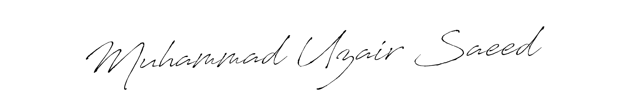 The best way (Antro_Vectra) to make a short signature is to pick only two or three words in your name. The name Muhammad Uzair Saeed include a total of six letters. For converting this name. Muhammad Uzair Saeed signature style 6 images and pictures png