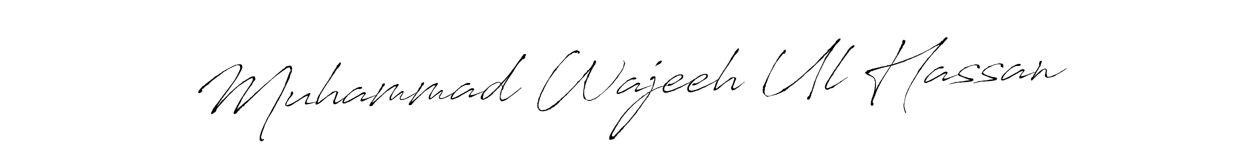 Also we have Muhammad Wajeeh Ul Hassan name is the best signature style. Create professional handwritten signature collection using Antro_Vectra autograph style. Muhammad Wajeeh Ul Hassan signature style 6 images and pictures png