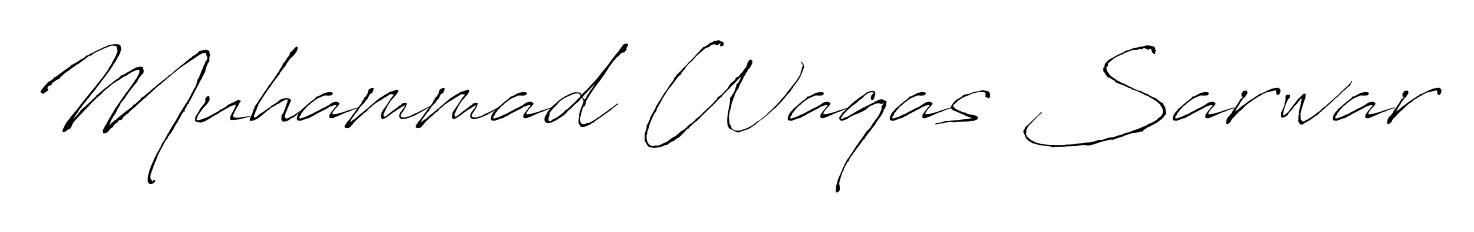 Give your name Muhammad Waqas Sarwar an exquisite flair with the Antro_Vectra script font. Ideal for contracts, resumes, and formal letterheads. Muhammad Waqas Sarwar signature style 6 images and pictures png