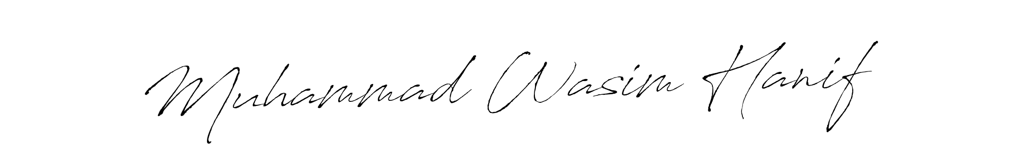 Muhammad Wasim Hanif stylish signature style. Best Handwritten Sign (Antro_Vectra) for my name. Handwritten Signature Collection Ideas for my name Muhammad Wasim Hanif. Muhammad Wasim Hanif signature style 6 images and pictures png